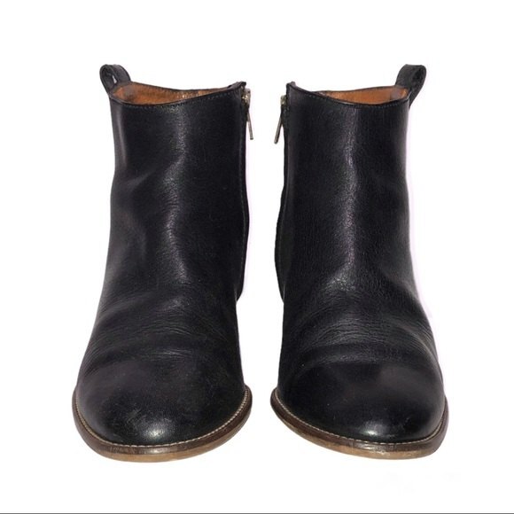 Madewell Billie Boot for Sale up to 90% Off: Poshmark Madewell Womens The Billie Chunky Stacked Block Heel Black Leather Ankle Boots